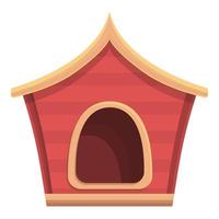 Metal doghouse icon cartoon vector. Dog kennel house vector