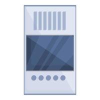 Intercom screen icon cartoon vector. Video system vector