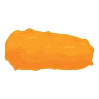 Meat nugget icon cartoon vector. Fast food vector