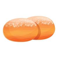 vector de dibujos animados de icono de pan dulce. queso marroquí