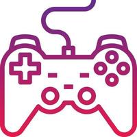 joystick game play computer accessory - gradient icon vector