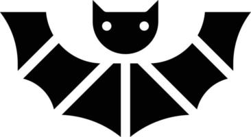 bat vampire dracula animal halloween - solid icon vector