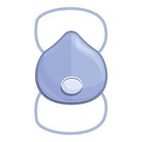 Respiratory mask icon cartoon vector. Medical safety vector