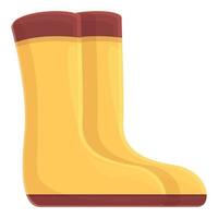 Miner boots icon cartoon vector. Gold mine vector