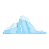 vector de dibujos animados de icono de iceberg. glaciar norte