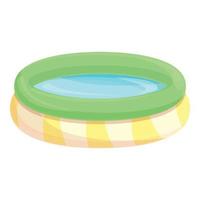 House inflatable pool icon cartoon vector. Sea child vector