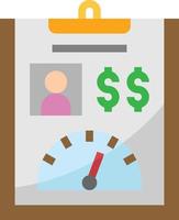 report credit analytic profile banking - flat icon vector