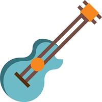 guitar party instrument music musical - flat icon vector