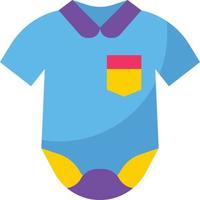 ropa de mono accesorios para bebés recién nacidos - icono plano vector