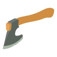 Hunting axe icon, isometric style vector