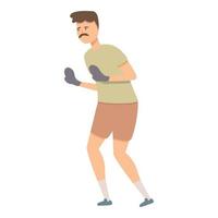 vector de dibujos animados de icono de portero de fútbol. ejercicio deportivo