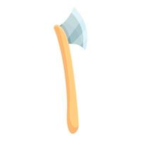 Camping ax icon cartoon vector. Camp activity vector