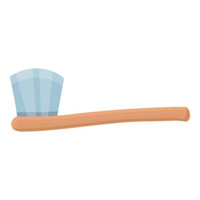 Camping Toothbrush icon, cartoon style