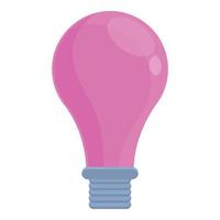 Uv bulb icon, cartoon style vector