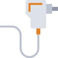 adapter power charge computer accessory - flat icon vector