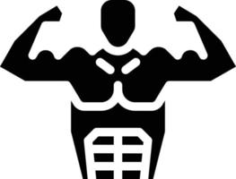 six pack muscle diet nutrition fitness - solid icon vector