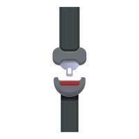Plane belt icon cartoon vector. Car seat vector