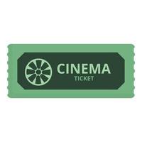 Film ticket icon cartoon vector. Movie event vector