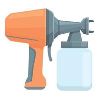 Pulverizer sprayer icon cartoon vector. Spray gun vector