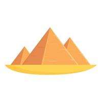 vector de dibujos animados de icono de pirámides. pirámide de egipto