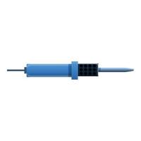 Cable soldering icon, cartoon style vector