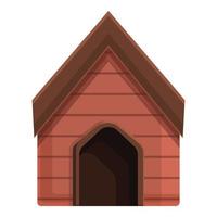 Style dog kennel icon cartoon vector. Animal cute house vector