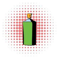 Bottle of cologne icon, comics style vector