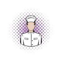 Cook comics icon vector