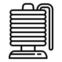 Magnetic coil icon, outline style vector