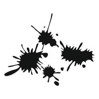 Paintball blots simple icon vector