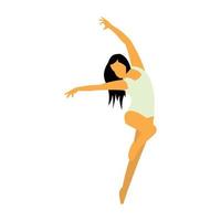 Unique dance flat icon vector