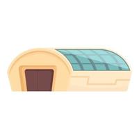 Mars hangar icon cartoon vector. Space base vector