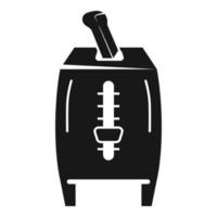 House toaster icon, simple style vector