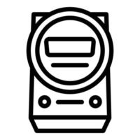 Electric indicator icon, outline style vector