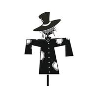 Scarecrow icon black vector