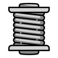 Cord coil icon, outline style vector