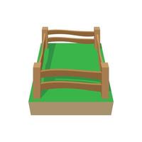 Paddock cartoon icon vector