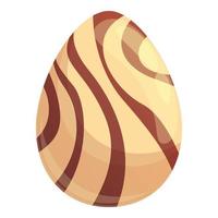 vector de dibujos animados de icono de huevo de chocolate francés. dulces de pascua