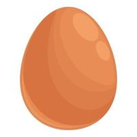 vector de dibujos animados de icono de zinc de huevo. comida zn