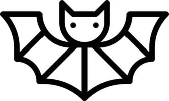 bat vampire dracula animal halloween - outline icon vector