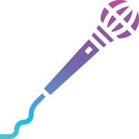 microphone music musical instrument karaoke - solid gradient icon vector