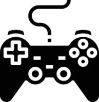 joystick game play computer accessory - solid icon vector