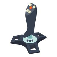 Game joystick icon, isometric style vector