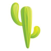 Mexican cactus icon, cartoon style vector