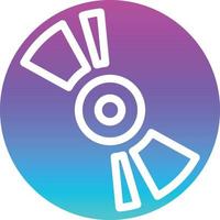 cd rom dvd computer accessory - gradient solid icon vector