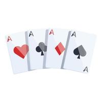 Card poker icon cartoon vector. Casino table vector