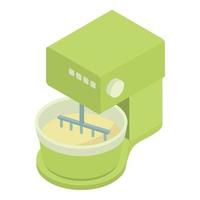 Bakery factory modern equipment icon, isometric style vector