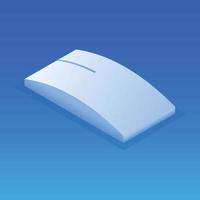 Wireless mouse icon, isometric style vector