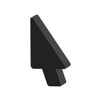 Move cursor icon, isometric 3d style vector