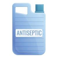 Antiseptic canister icon, cartoon style vector